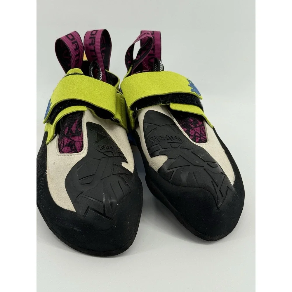 La Sportiva Skwama Apple Green Cobalt Blue Climbing Shoes W 5.5 - M 4.5 - 36